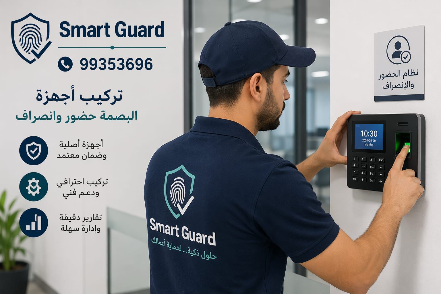 فني اجهزة بصمة حضور وانصراف