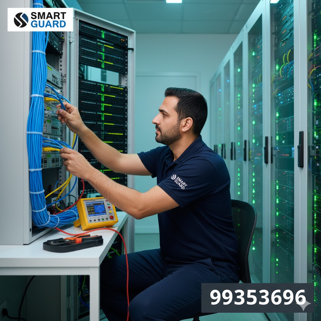 فني انترنت الكويت | تمديد انترنت الشبكات سمارت جارد 99353696 2 فني انترنت يقوم بعملية تمديد انترنت سلكي داخلي سمارت جارد